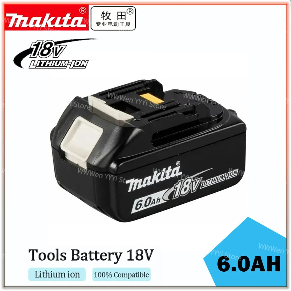 

18V 6.0Ah Makita Original With LED lithium ion replacement LXT BL1860B BL1860 BL1850 Makita rechargeable power tool battery 6AH