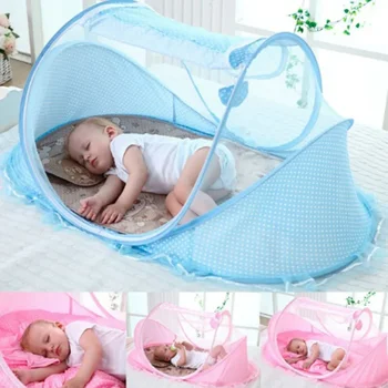 0-3 ans Portable pliable bébé filet polyes nouveau-né sommeil lit voyage bébé moustiquaires voyage lit filet jouer tente enfants 1