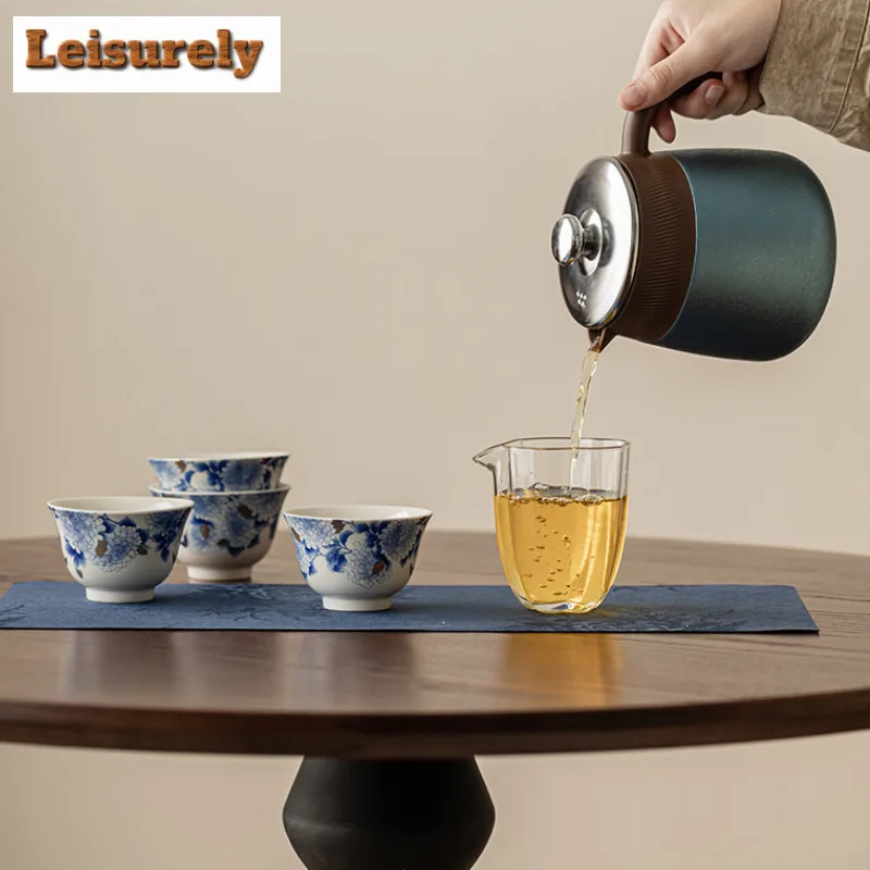 Splendid Reunion Tea Set Complete Set Vintage Set Of Cups Gaiwan Tea Ceremony Set Household Teapot And Tea Cup Set Cha Ornaments