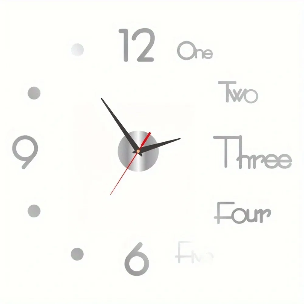 Modern Design DIY Wall Clock Silent Clocks Acrylic Mirror Stickers Living Room Wall Decoration wall clock,digital clock