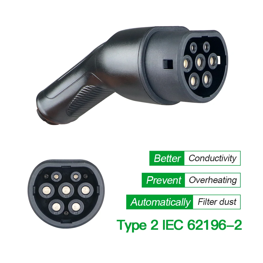 Isigma 8A 10A 13A 16A Adjustable Type 2 IEC62196-2 Type 1 SAE J1772 EV Charger 220V~250V 16A 3.6kw 5m Long Schuko Plug