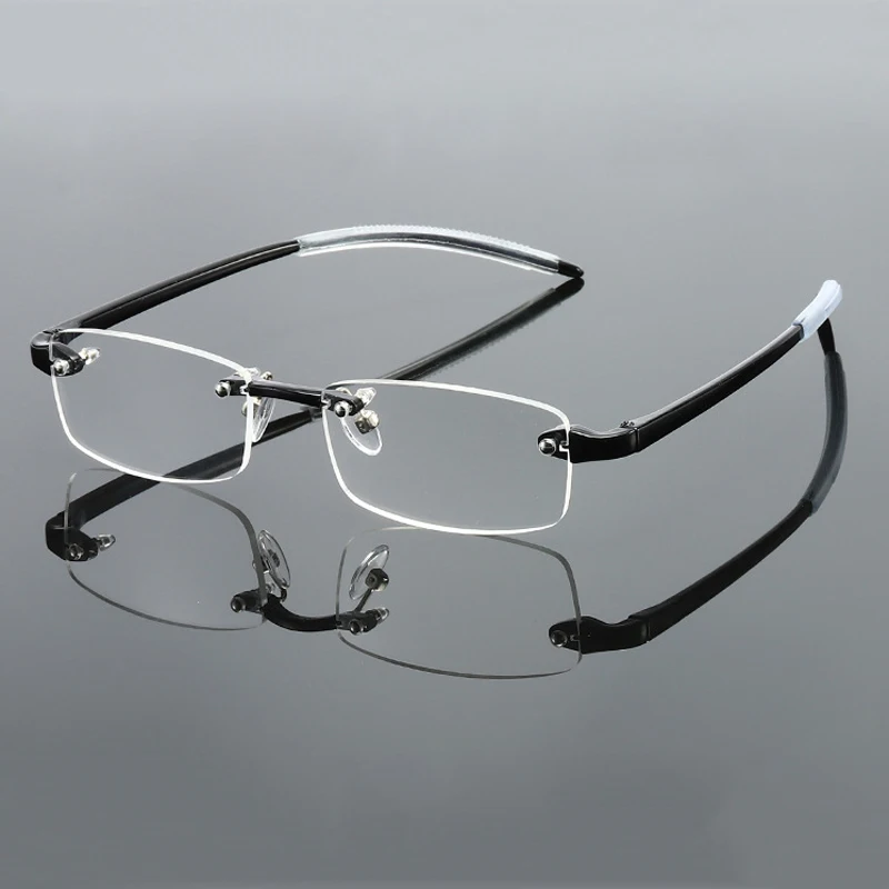 Elbru Ultralight TR90 Rimless Reading Glasses Men&Women Frameless Presbyopic Optical Eyeglasses Diopters+1.0+1.5+2.0+2.5+3 Gafas 2