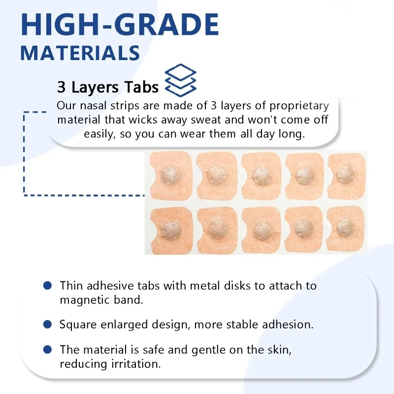 Magnetic Nasal Strips Breathing Dilators for Snoring and Sleep Apnea