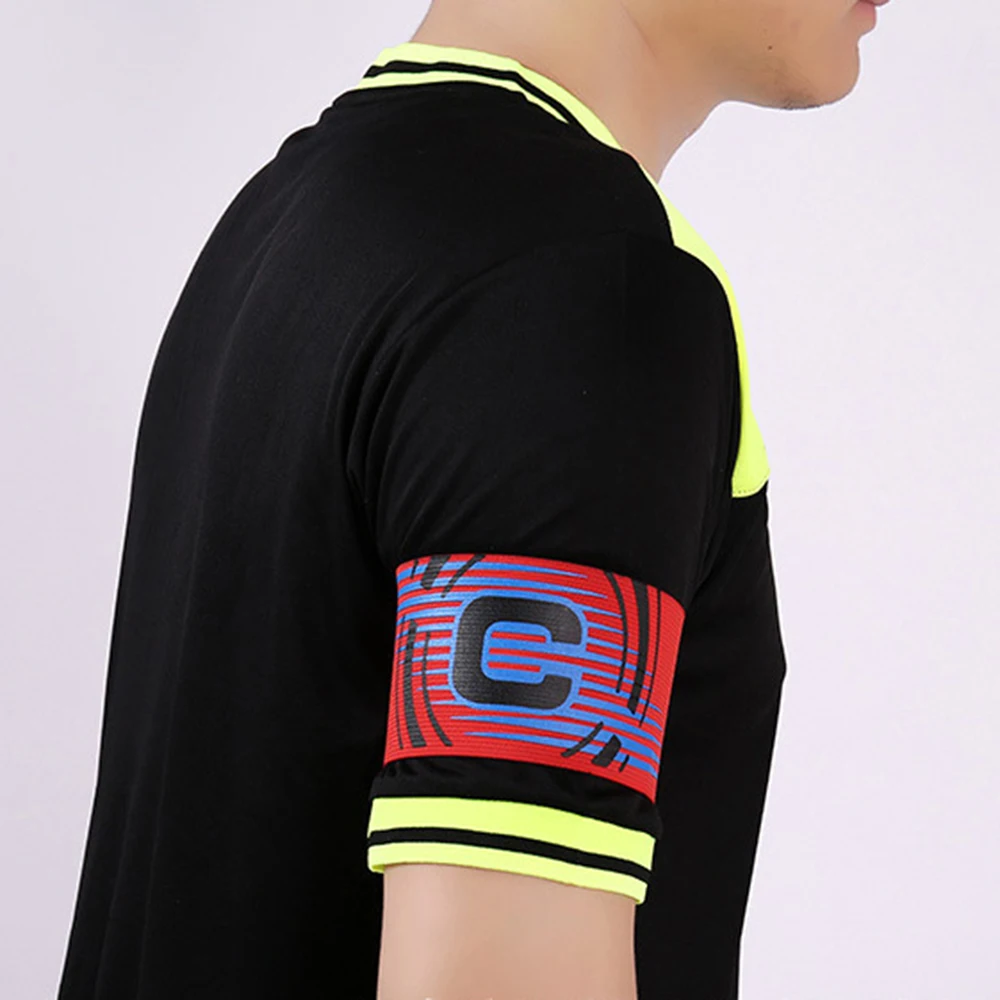 Professional Football Captain Armband Adjustable Arm Band Leader Competition Soccer Player C Captain Group Armband Band 1PC