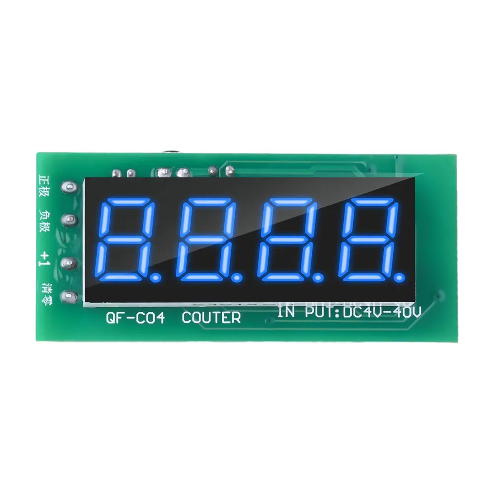 ตัวเลือกสินค้า โมดูลแสดงผล 0-9999 กว้าง รองรับแรงดันไฟฟ้า DC4-40V พร้อมหน่วยความจำตัดไฟ