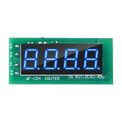 Electronic Digital Counter Module with Power Cut Memory Function and Wide Voltage Support (Blue)