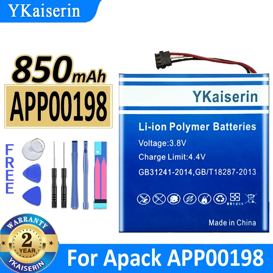 

850mAh YKaiserin Battery APP00198 (daipaixian) For Apack APP00198 Bateria