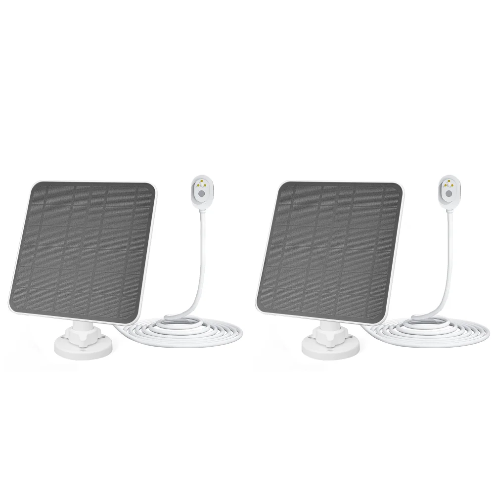 Arlo Pro 5S/4/3 조절식 벽 마운트 태양열 충전 패널, 흰색 6W, 5 V