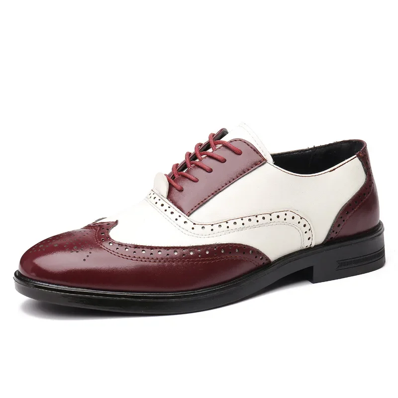 Genuine Leather Men Dress Shoes Luxury Cowhide Man Business Shoes Casual Social Shoe Male Wedding Footwear