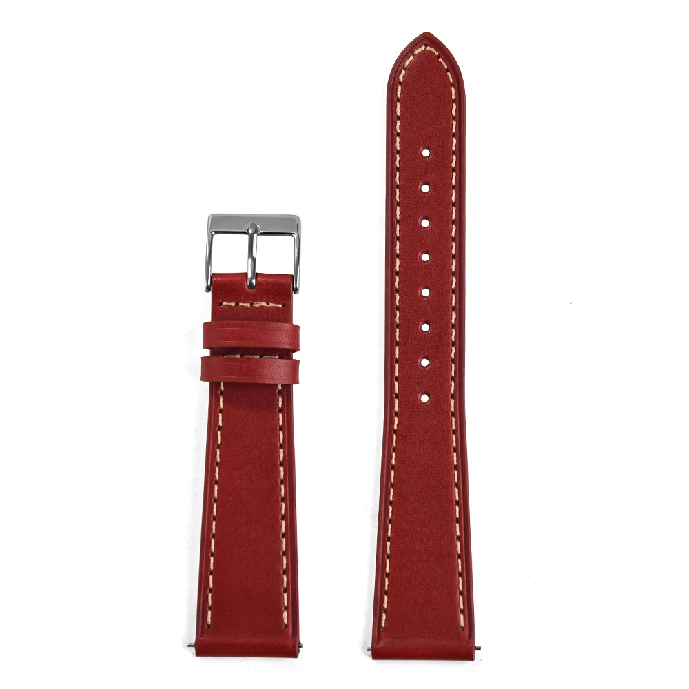 Handmade Vintage Leather Watch Strap with Quick Release