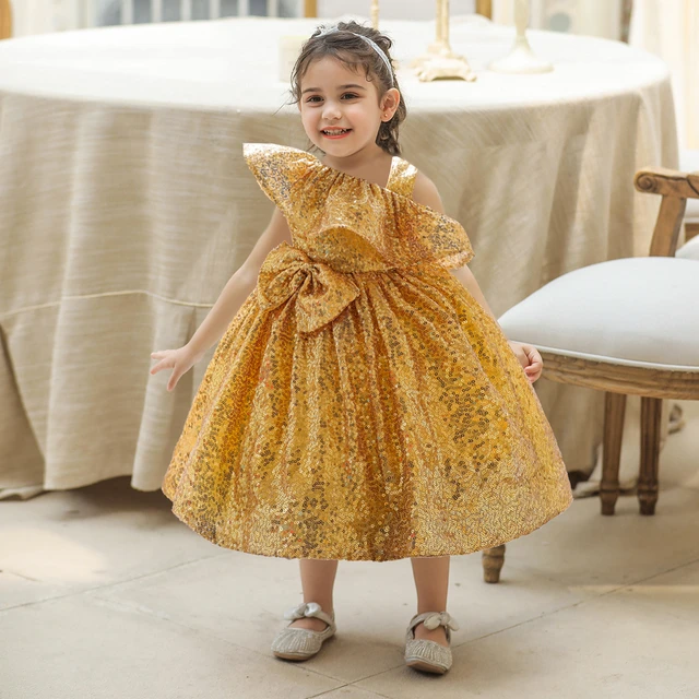 Robes Pour Bébés Filles, Vêtements Pour Enfants De 3 À 24 Mois, Avec  Broderie De Perles, Pour Anniversaire, Fête De Mariage, Baptême, 1 An -  Robes - AliExpress