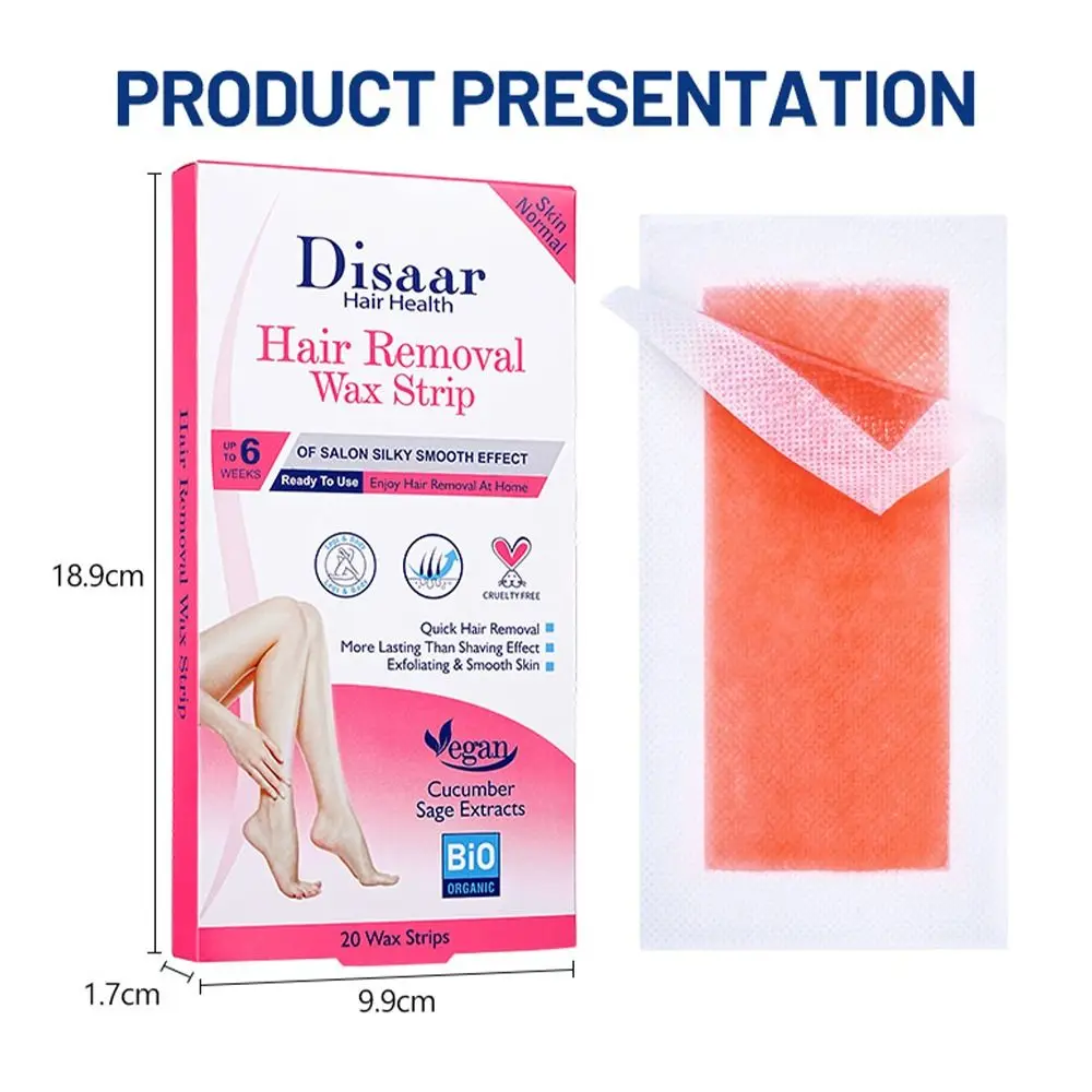 20Pcs/Set Hair Removal Wax Paper Women