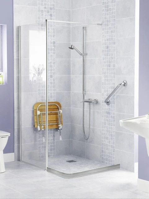 Barrière de douche repliable et système de rétention d'eau, bande