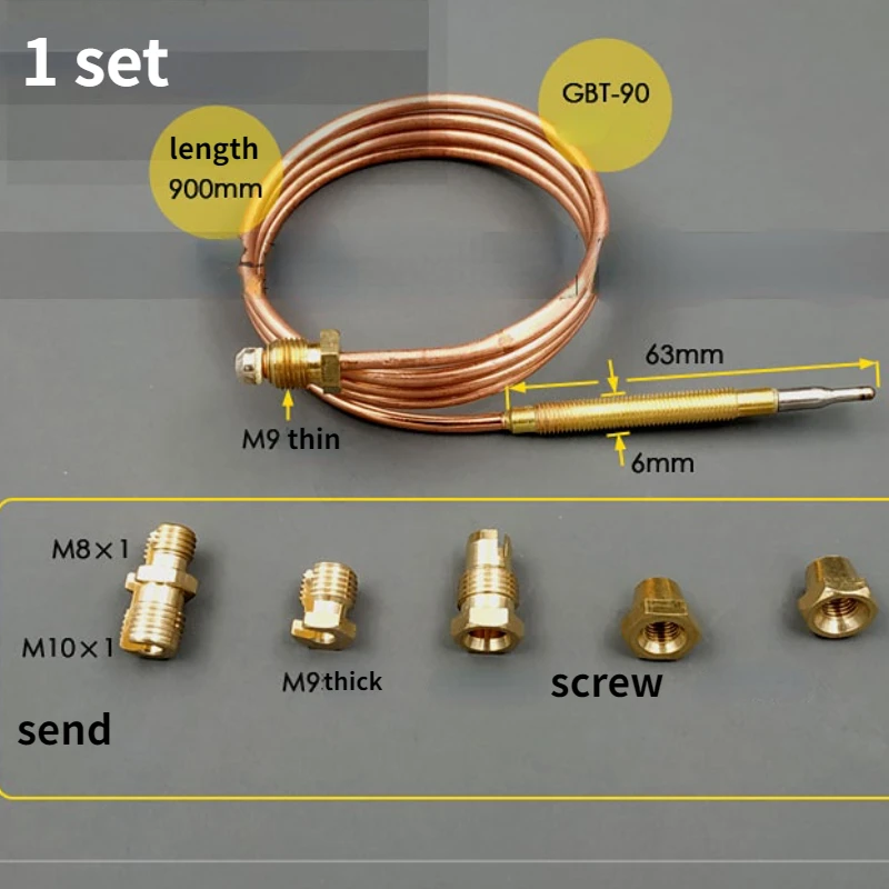 1PC GBT 90 Thermocouple for gas fryer heating furnace oven induction