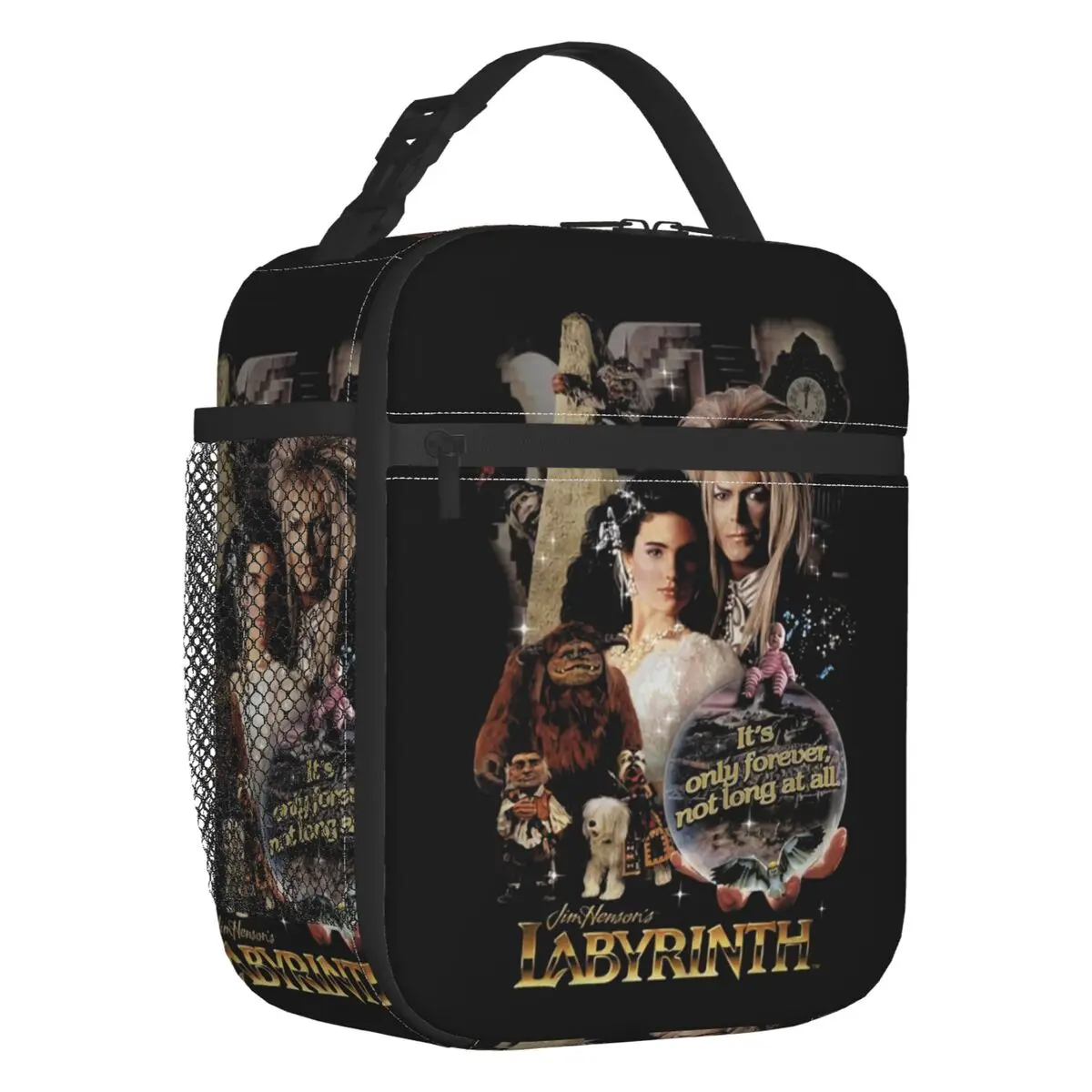 

Labyrinth Fantasy Film Portable Lunch Box for Women Multifunction Thermal Cooler Food Insulated Lunch Bag Office Work