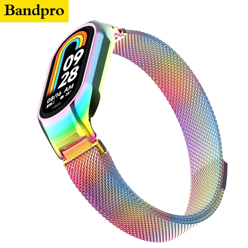 Metal Strap Milanese Band For Xiaomi Mi Band 8 7 6 Bracelet Stainless Steel  Strap For Xiaomi MiBand 5 4 3 Smartwatch Accessories - AliExpress