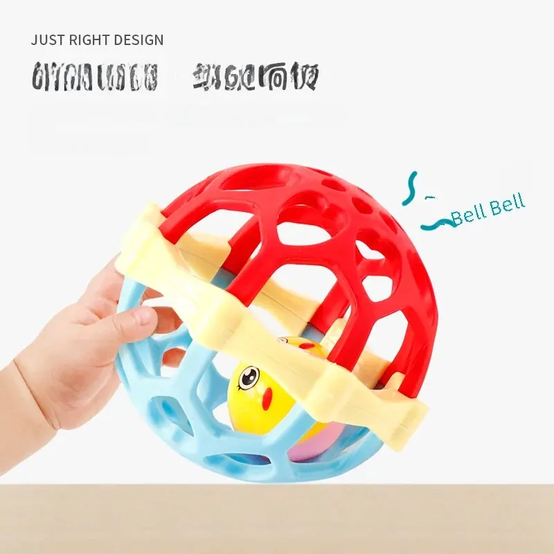 Baby Ball Hand Grab Training Toy Hand Shake Bell Rubbing Toy Bottle Washable Emotional Intelligence Development baby toys