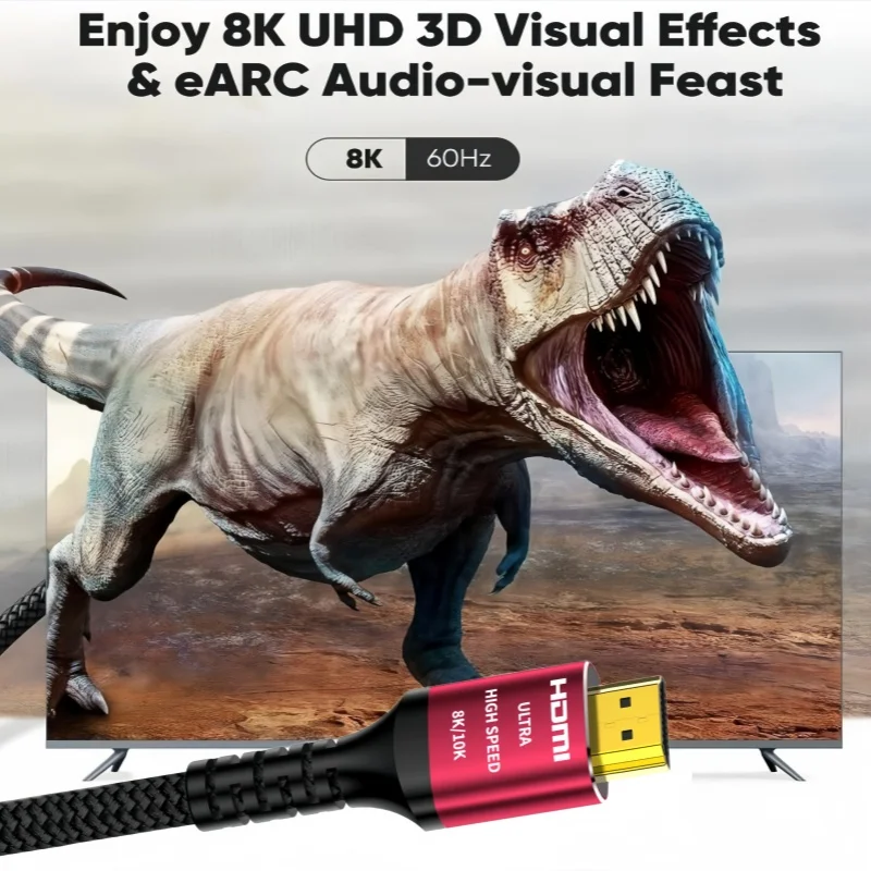AXFEE Cavo HDMI 8K 2M Velocità Ultra Elevata HDMI 2.1 48Gbps
