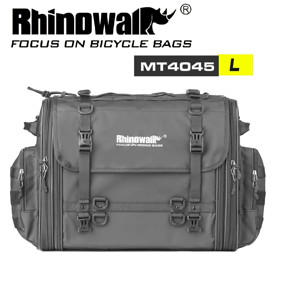 Rhinowalk 33L-45L Motorcycle Tail Bag Expandable Large