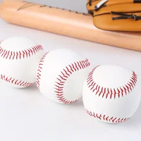 Handmade Baseball Nine Inch Game Training PVC Baseball Rubber Inner Soft Baseball Solid Foam Bouncy Ball Group Athletics 1/3pcs 1