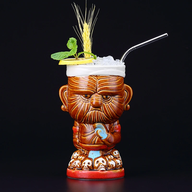 

520 мл Гавайские кружки, Коктейльная чашка, кружка для пива, напитков, кружка для вина, керамические кружки Ku.Ku.Kauioo, посуда для бара