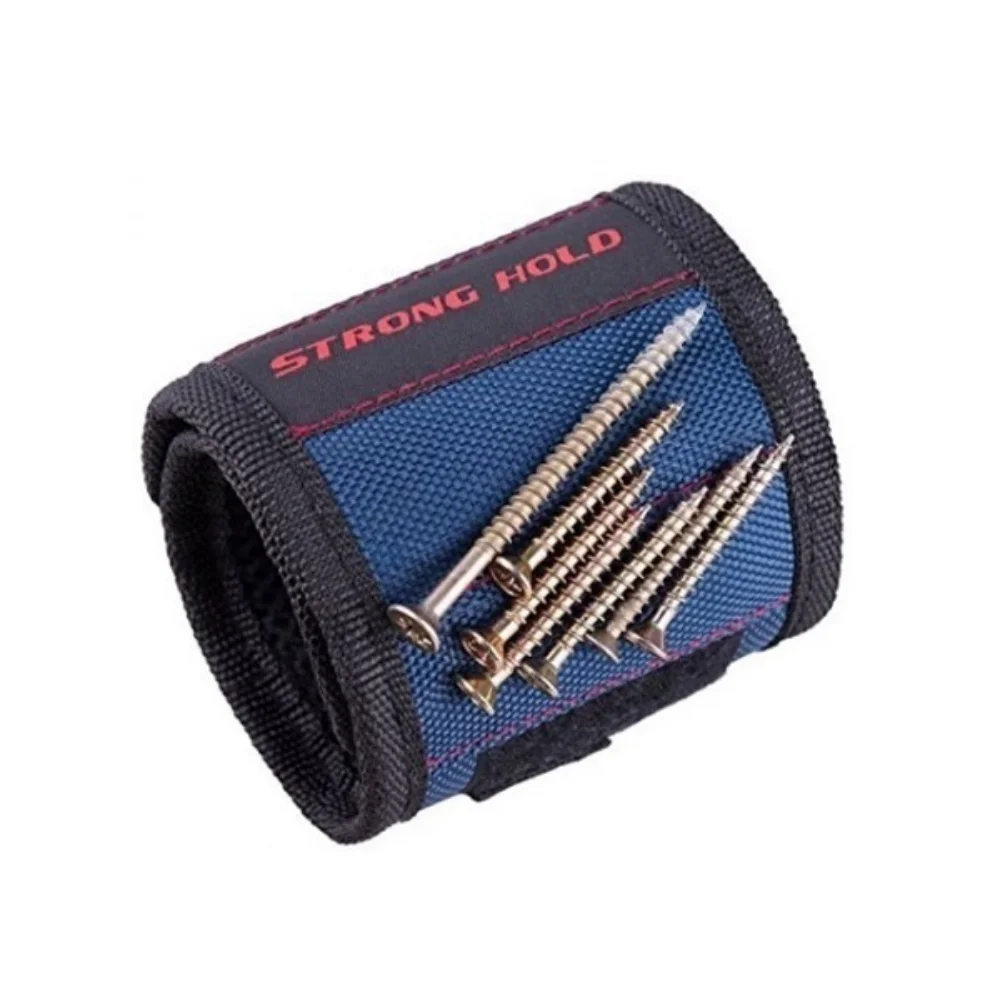 Knitting Tool Organizer Magnetic Wristband with Strong Magnets for Holding Screws Nails Drill Bits Tool Bag For Auto Repair Knitting Storage