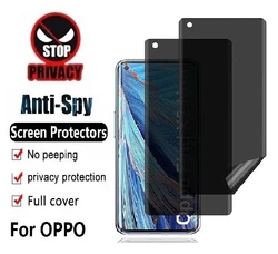Premium Privacy Hydrogel Film Screen Protector - Anti - Spy Protection - 1PCS (OPPO Find X3 Lite)