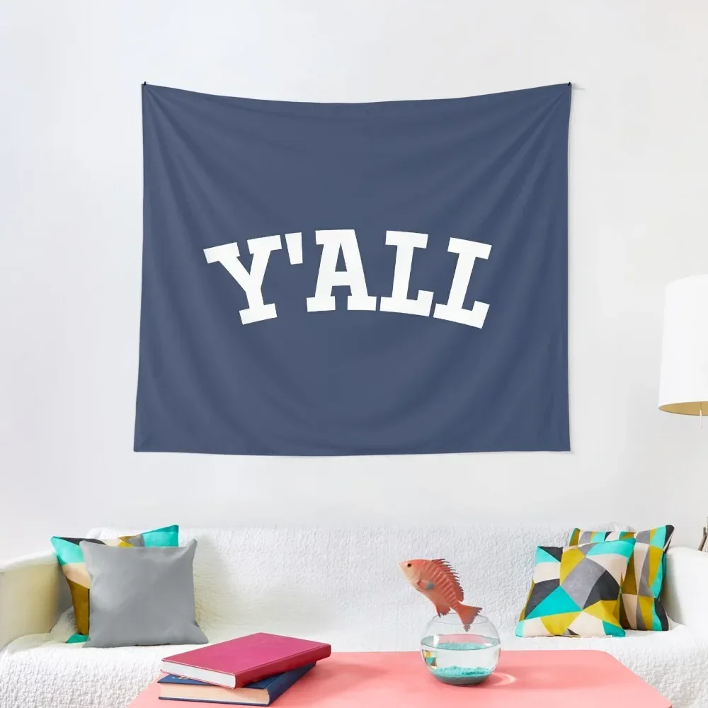 

Y'ALL - Yale, University, College, Parody, Ivy League Tapestry Room Decor For Girls Room Design Tapestry