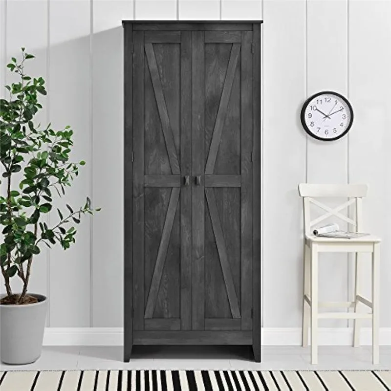 

SystemBuild Evolution Farmington Wide Storage Cabinet, 31.5", Rustic Gray