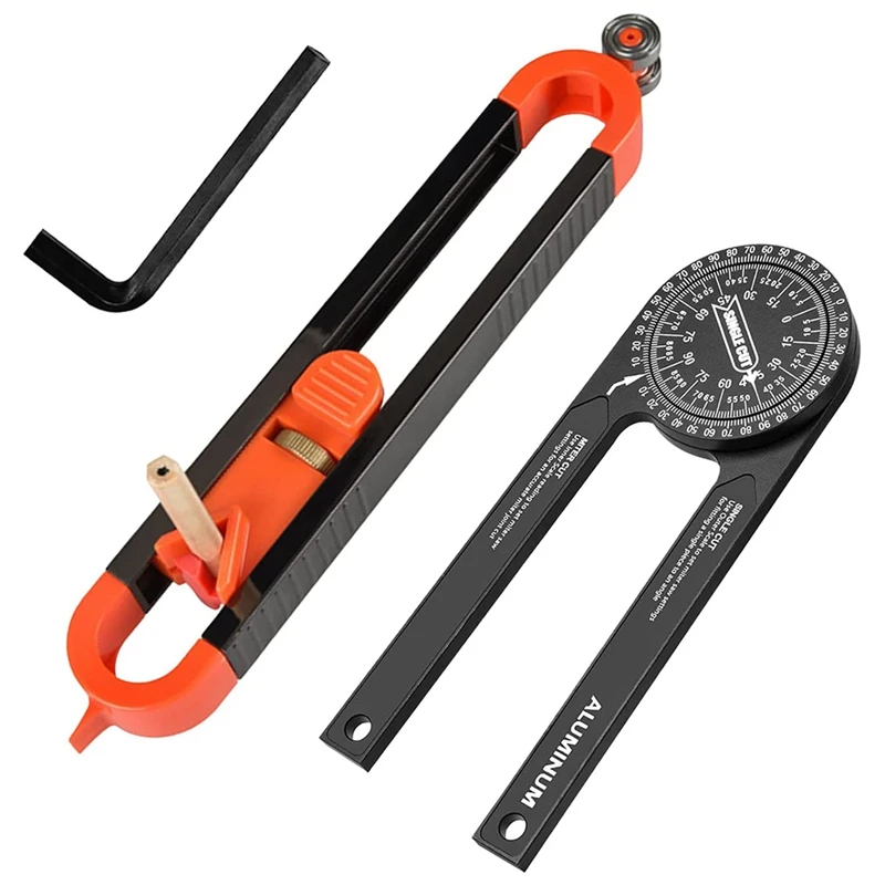Contour Gauge & Mitre Saw Protractor Precise Profile Tool With