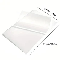50 PCS Self-Adhesive Laminating Sheets, 2.9 x 4.1 Inches Clear TransparentLaminating Sheets No Machine Needed 2