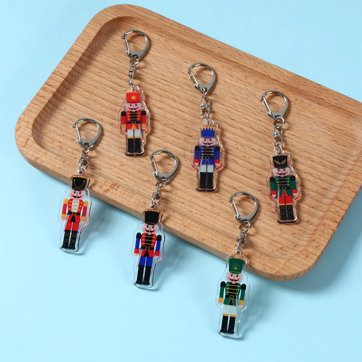 Christmas Nutcracker Keychain Merry Christmas Decoration for Home