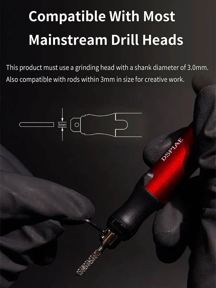 DSPIAE model assembling tool ES-P mini portable electric three-speed variable speed grinding rod grinder