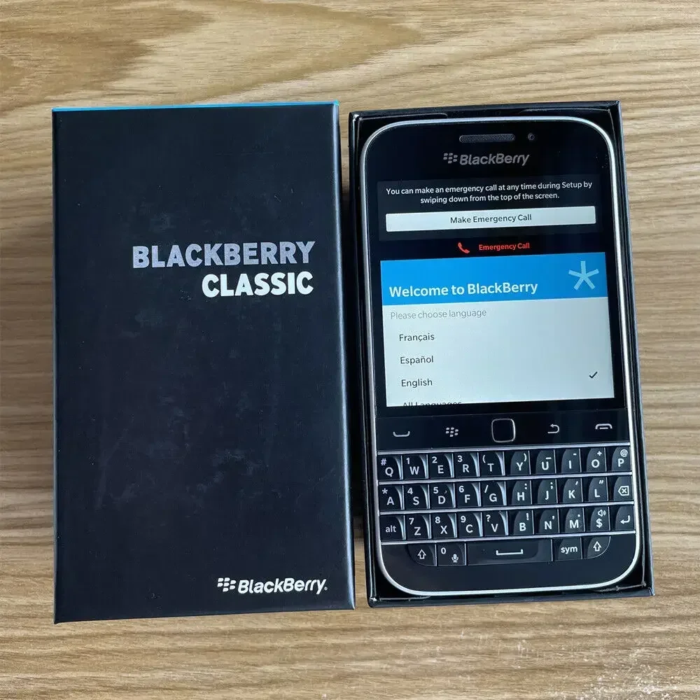 Original BlackBerry Q20 Classic 4G LTE Mobile Cell Phone WIFI 16G ROM BlackBerryOS Arabic QWERTY Keyboard Unlocked Smartphone 4