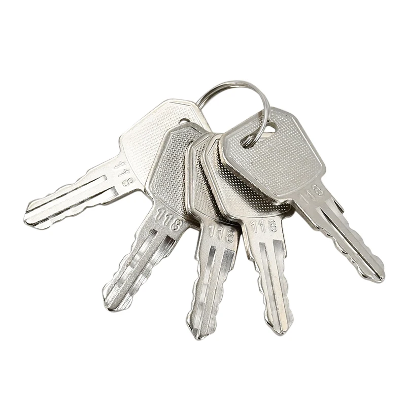 5 Pcs Key 1115-500016-00 Marked 118 Compatible with Big Joe EP Electric Pallet Jacks E30 EZ30 EPT20-15ET EPT20-18EA ES10-10ES