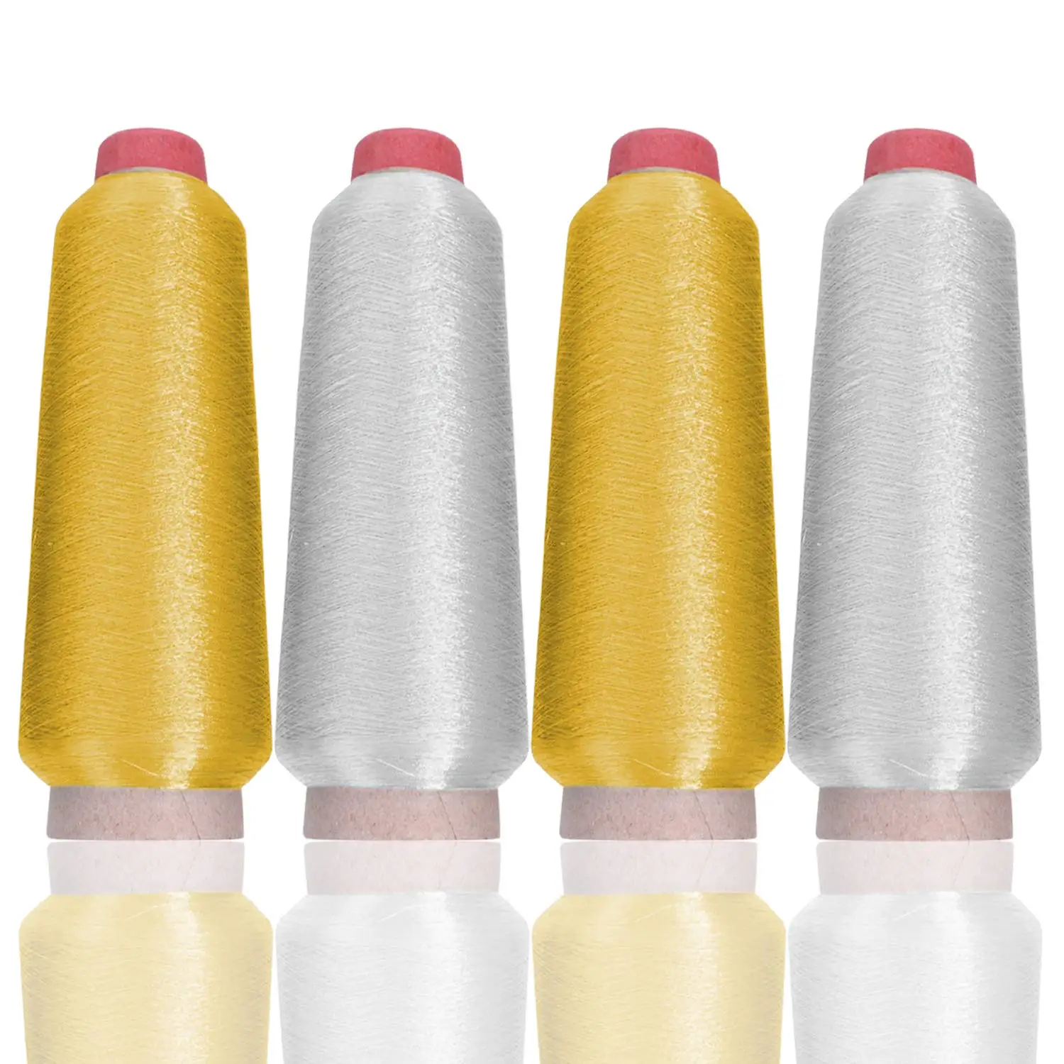 

3000M/Roll Manual Metallic Thread Embroidery Gold Silver Machine Embroidery Threads Cross Stitch Silk Thread