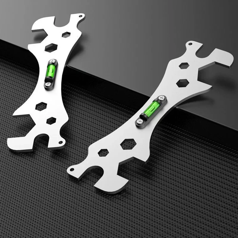 Special Wrench Tools with Level Shower Faucet Installation Bathroom Multifunctional Level Wrench Ruler Distance Measuring Tool 4