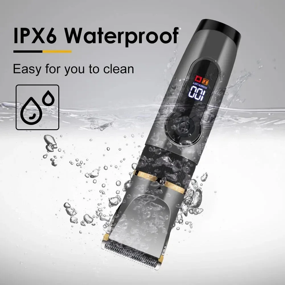 Xiaomi Professional Hair Clipper Electric Trimmer For Men Beard Kids Barber Cutting Machine Haircut LED Screen Waterproof 3