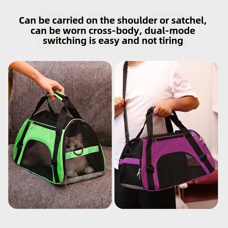 Cat Dog Carrier Bag Mesh Breathable Foldable Handbag Travel Pet Bag for Small Dogs pet bagpet carrier bag