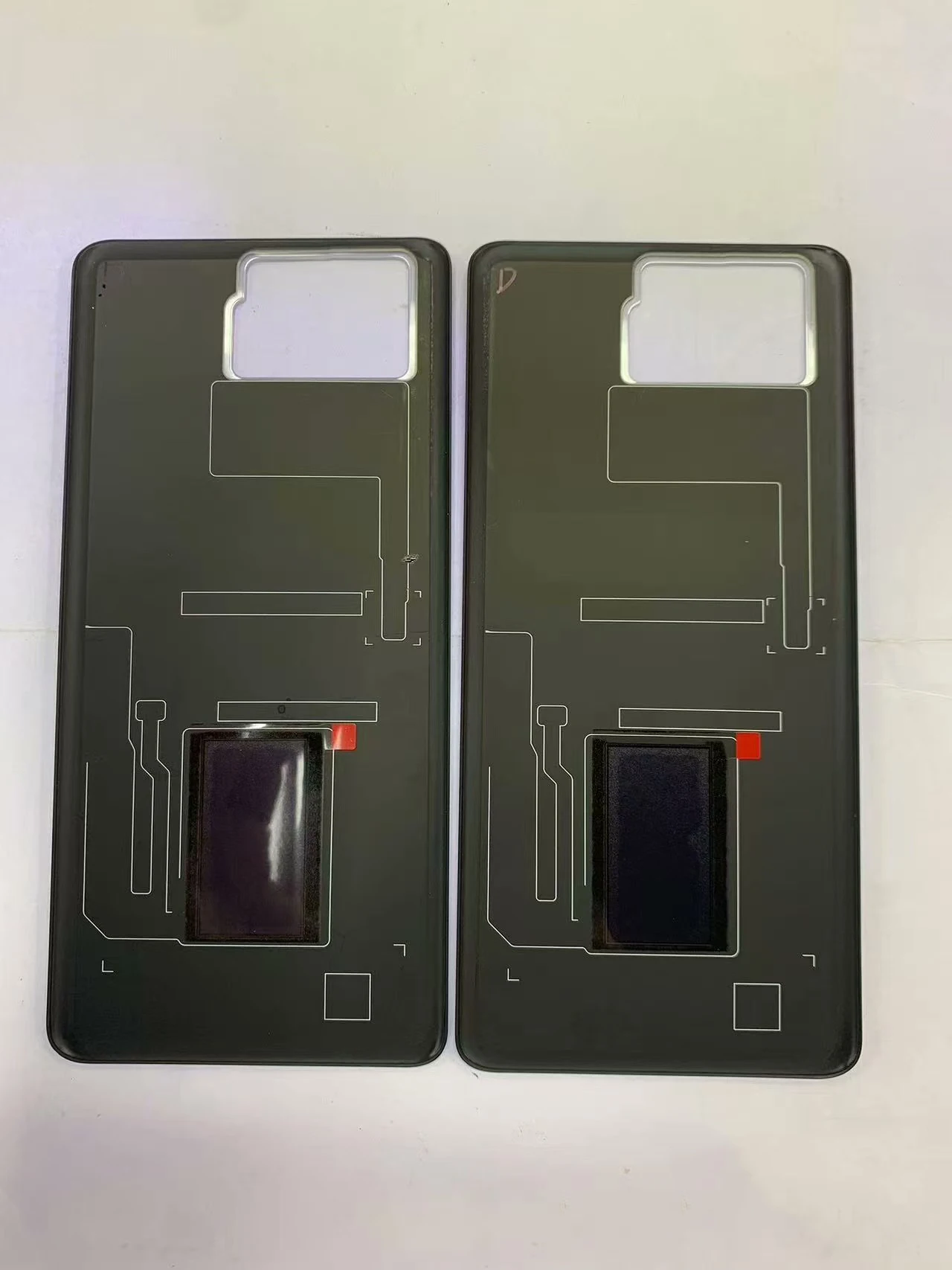 ROG 폰 8 프로 배터리 커버, ROG 8 프로 AI2401 후면 하우징, 접착식 카메라 렌즈 옵션 포함 후면 하우징 도어