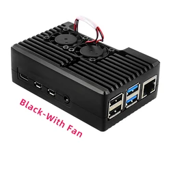 Sleek Aluminum Alloy Cooling Enclosure for Enhanced Durability and Performance (With Fan)