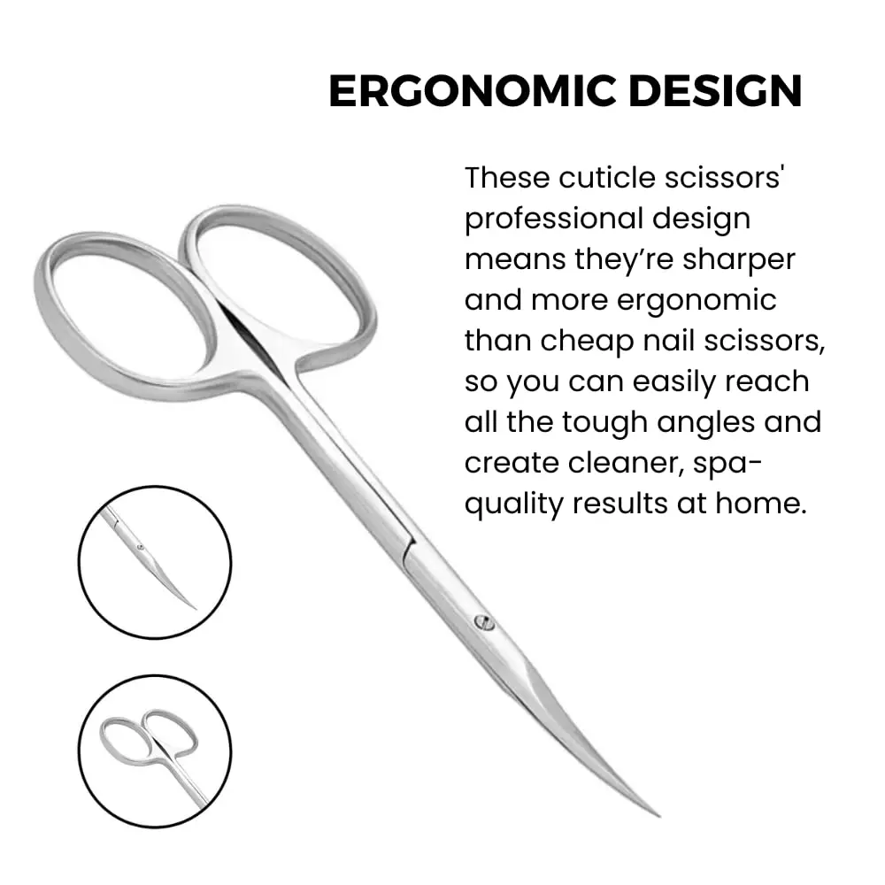 Edelstahl Häutchen Nagel Schere Premium Sharp Gebogene Klinge Multi-zweck Sharp Häutchen Augenbrauen Maniküre Schönheit Pflege