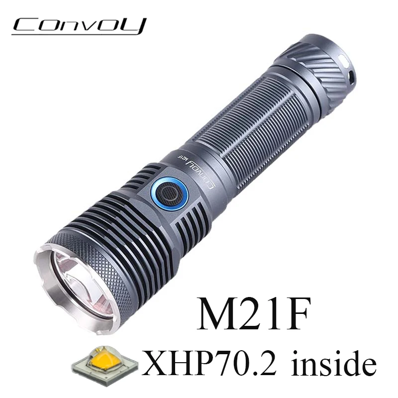 

Convoy M21F with XHP70.2 Led 5A High CRI Flashlight 21700 Torch Light Type-C Rechargeable Linterna Powerful Camping Lamp Latarka