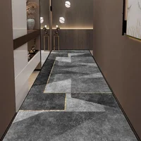 Modern Home Long Corridor Carpet Non-slip Stairway Rug Hotel Lobby Passageway Runner Customizable Washable Room Decor Floor Mats 2