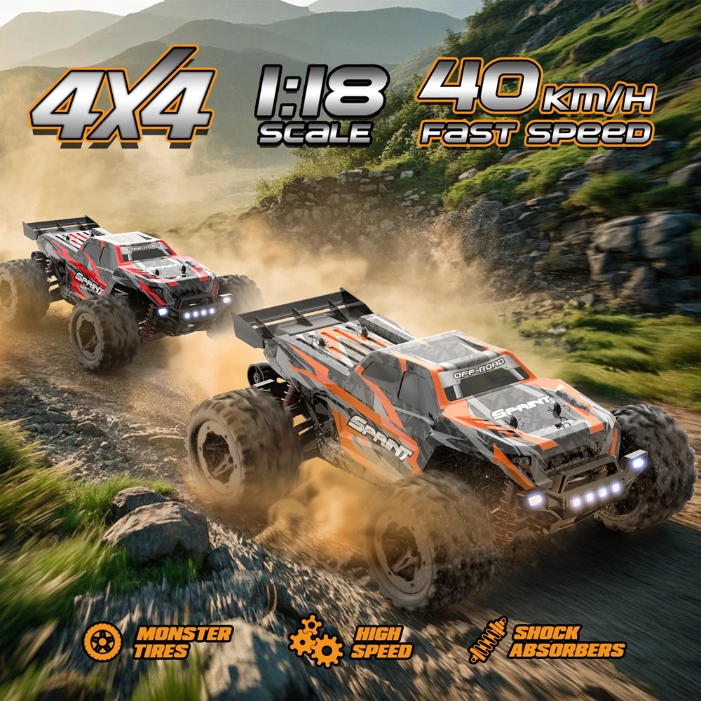 Buggy RC 4WD 2.4GHz Voiture Tout Terrain avec 1 ou 2 Batteries