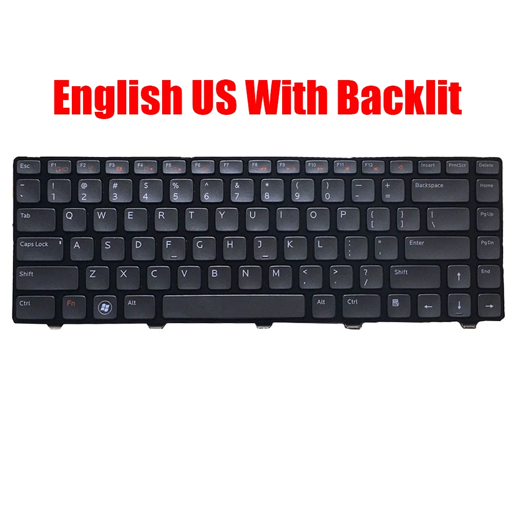 

US Keyboard For DELL For Inspiron N4120 M4040 N4050 14R 5420 N4110 7420 14Z N411Z N5040 N5050 15R 5520 7520 M411R M421R M5040