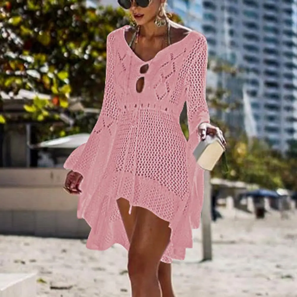 Sexy Women&rsquo;s Bathing Suit Beach Cover Up Knitted