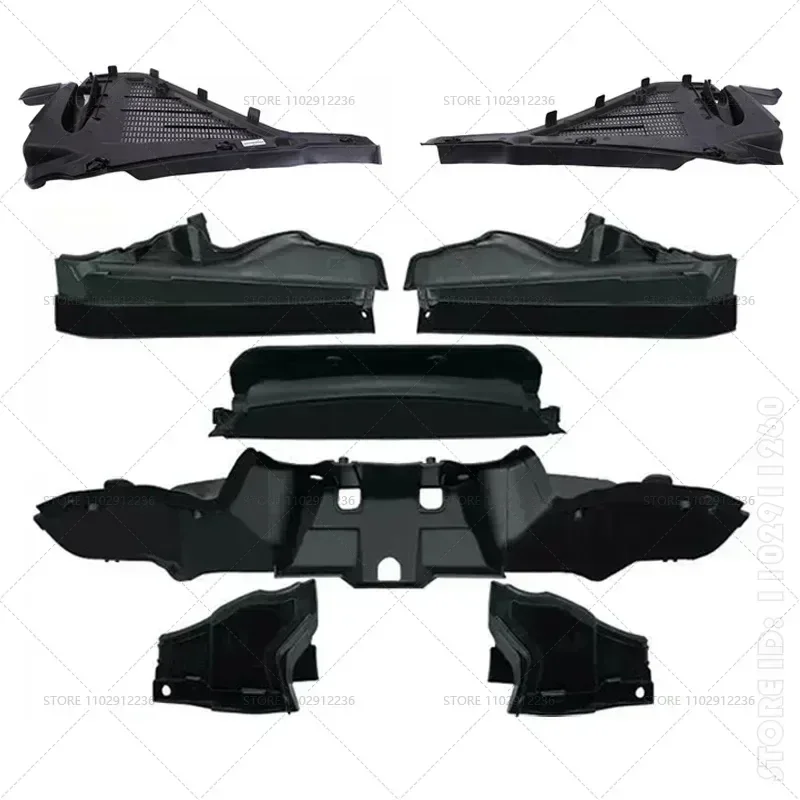 For 2007-2014 BMW X5 X6 (E70 E71) LCI Hyb Car Engine Upper Compartment Partition Panel 51717169419 51717169420 51717169421 engine compartment panel