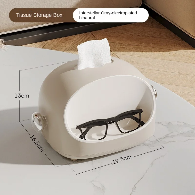 

Tissue Box Home Living Room Coffee Table Storage Box Pp Creative Paper Box Cartoon Cute Simple Light Luxury Box With Spring