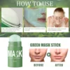 Green Tea Mask Face Clean Stick Moisturizing Deep Cleansing Remove Pores Blackhead Facial Mask Oil Control Cosmetics Makeup 2